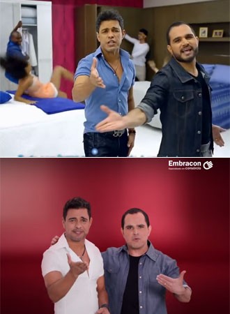 Zezé di Camargo e Luciano lideram ranking de famosos em comerciais em 2015 (Foto: Reprodução/YouTube)