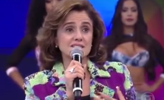 Marieta Severo durante sua participação no programa de ontem (Foto: Reprodução)