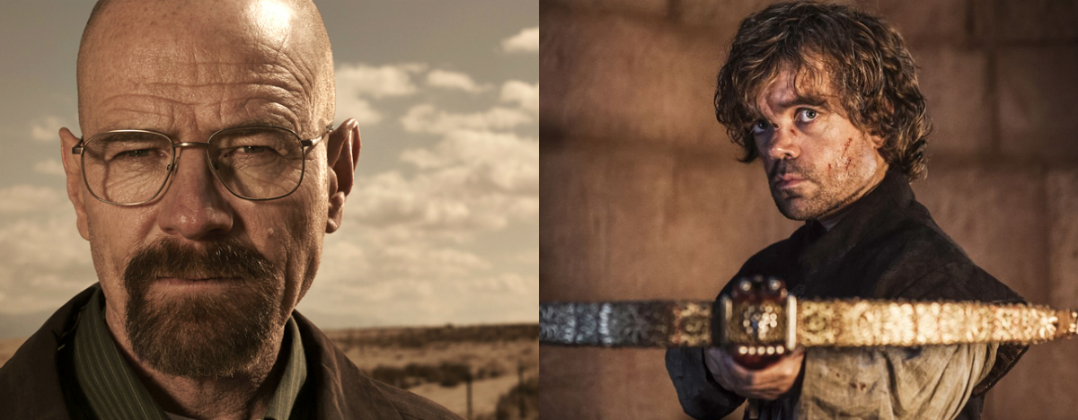 Walter White (Bryan Cranston) e Tyrion Lannister (Peter Dinklage)