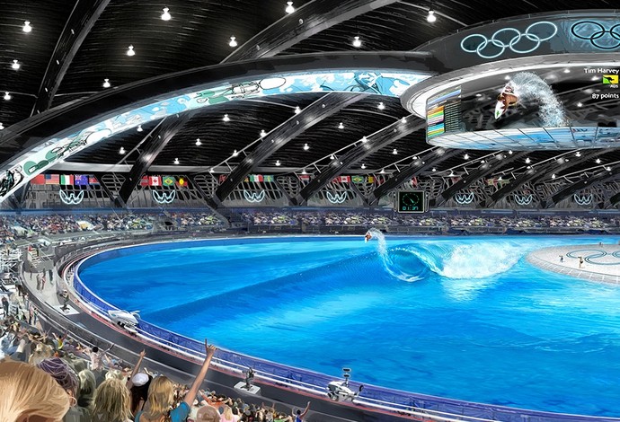 Piscina olímpica de ondas Tóquio 2020 (Foto: WebberWavePools.com)