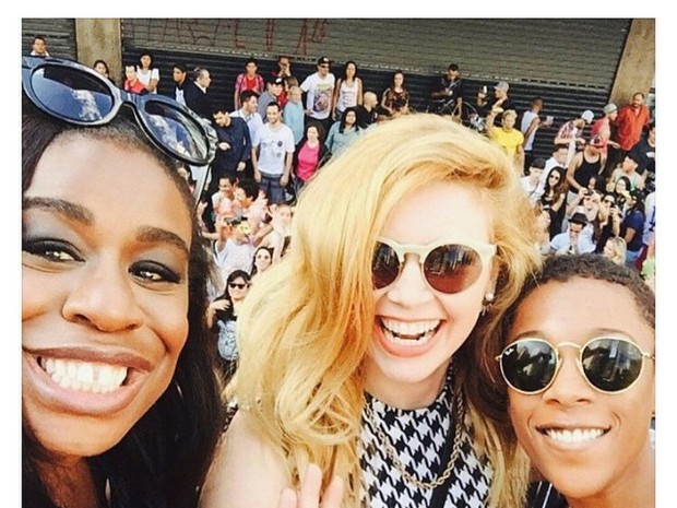 Uzo Aduba, Natasha Lyonne e Samira Wiley na Parada Gay de São Paulo (Foto: Reprodução/Instagram)