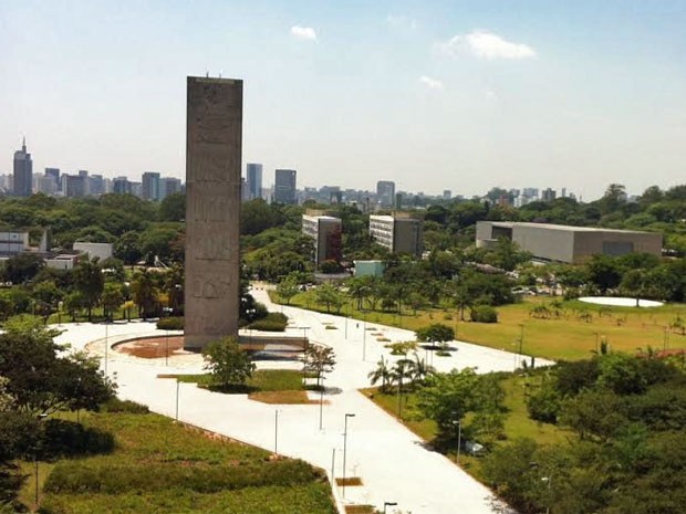 Cidade Universitária, Universidade de São Paulo: vista do novo prédio da Reitoria (Foto: Ana Carolina Moreno/G1)