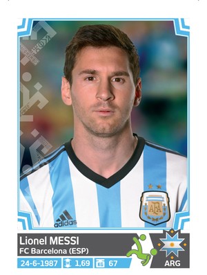 Álbum da Copa América - Messi Argentina