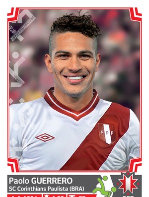 Álbum da Copa América - Gerrero Peru
