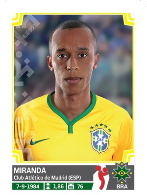 Álbum da Copa América - Miranda Brasil