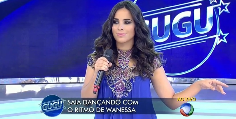 Wanessa Camargo fica perdida com playback (Foto: Reprodução / TV Record)