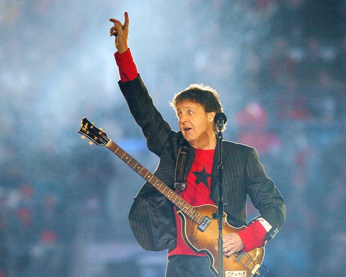 Paul Mccartney superbowl 2005 (Foto: Theo Wargo / Getty Images)